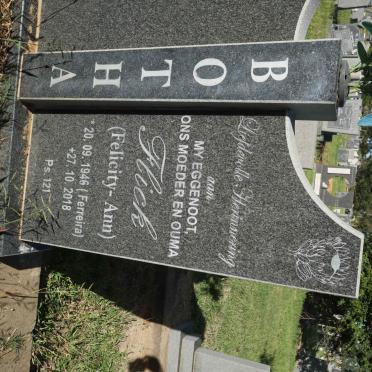 BOTHA Felicity-Ann nee FERREIRA 1946-2018