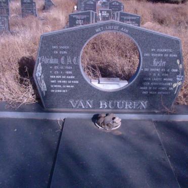 BUUREN Abraham C.H.C., van 1904-1995 &amp; Hester DE BRUYN 1906-1984