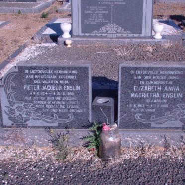 ENSLIN Pieter Jacobus 1914-1968 &amp; Elizabeth Anna Magrietha CLAASSEN 1913-1988