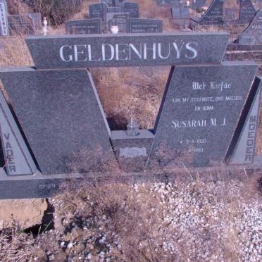 GELDENHUYS Susarah M.J. 1920-1980