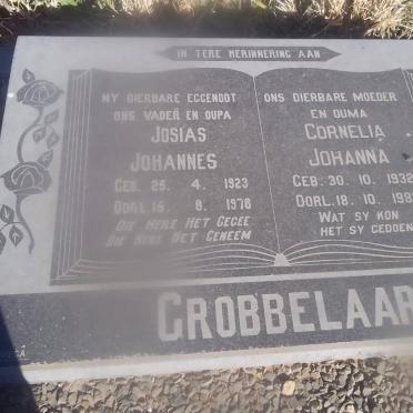 GROBBELAAR Josias Johannes 1923-1978 &amp; Cornelia Johanna 1932-1982