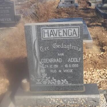 HAVENGA Coenraad Adolf 1911-1968