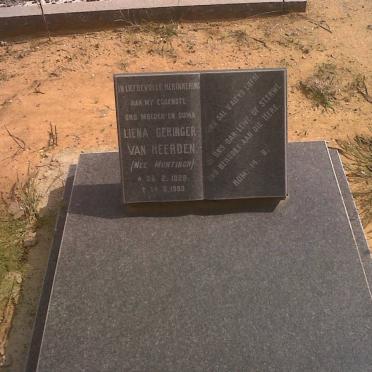 HEERDEN Liena Geringer, van nee MUNTINGH 1928-1990