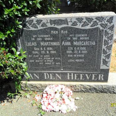 HEEVER Lucas Marthinus, van den 1891-1960 &amp; Anna Margaretha 1906-2001
