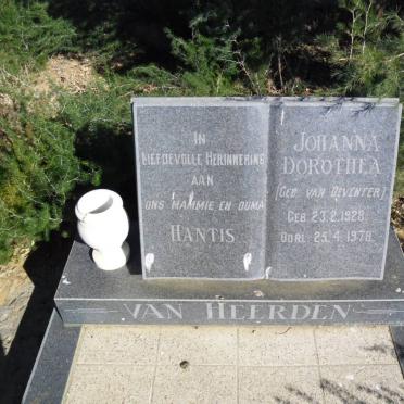 HEERDEN Johanna Dorothea, van nee VAN DEVENTER 1928-1978