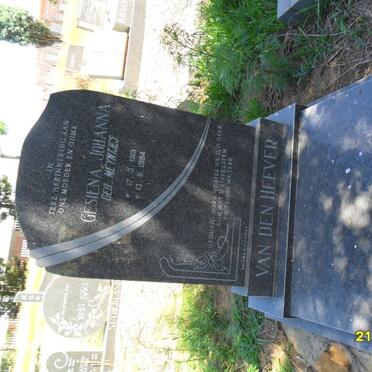 HEEVER Gesiena Johanna, van den nee MEYNTJES 1919-1984