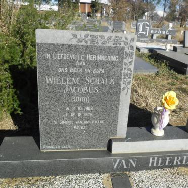 HEERDEN Willem Schalk Jacobus, van 1908-1979 &amp; Jacomina Catharina Elizabeth MALAN 1915-1978       