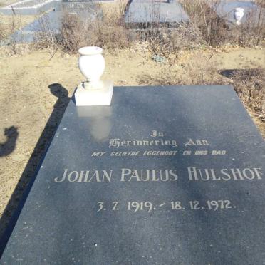 HULSHOF Johan Paulus 1919-1972