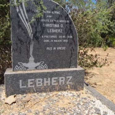 LEBHERZ Christina D. nee PRETORIUS 1906-1952