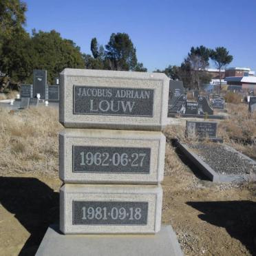 LOUW Jacobus Adriaan 1962-1981