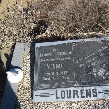 LOURENS Minnie 1902-1976