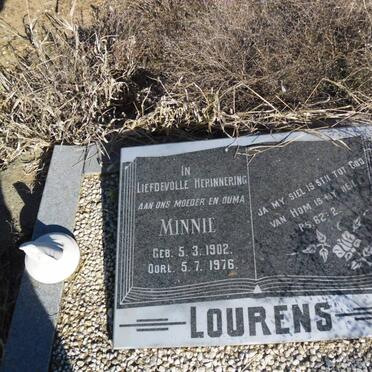 LOURENS Minnie 1902-1976