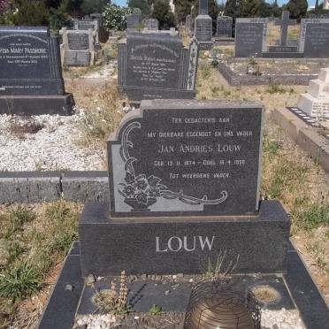 LOUW Jan Andries 1874-1956