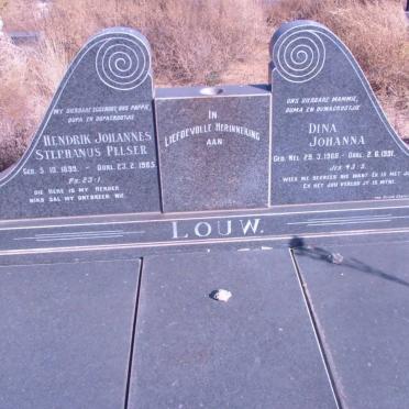 LOUW Hendrik Johannes Stephanus Pelser 1899-1985 &amp; Dina Johanna 1908-1991