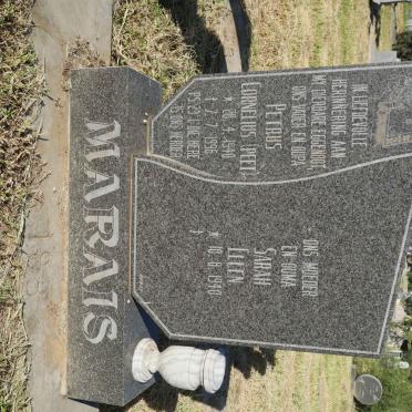 MARAIS Petrus Cornelius 1940-1996 &amp; Sarah Ellen 1940-