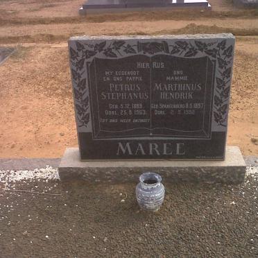 MAREE Petrus Stephanus 1889-1963 &amp; Marthinus Hendrik SPANGENBERG 1897-1992