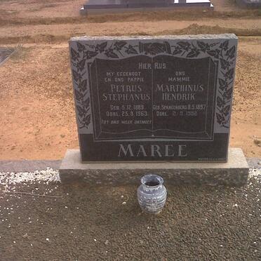 MAREE Petrus Stephanus 1889-1963 &amp; Marthinus Hendrik SPANGENBERG 1897-1992