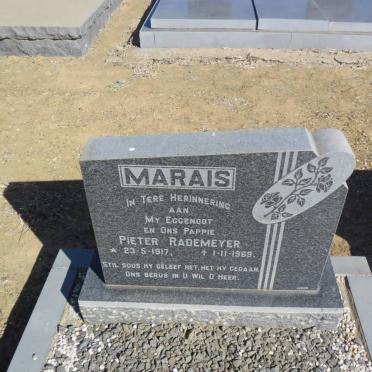 MARAIS Pieter Rademeyer 1917-1969