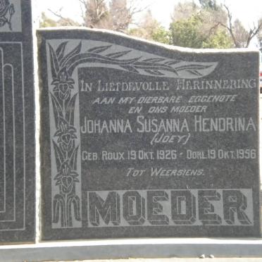 MEYER Johanna Susanna Hendrina nee ROUX 1926-1956
