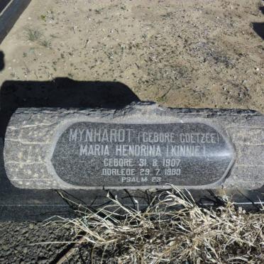 MYNHARDT Maria Hendrina geb COETZEE 1907-1980