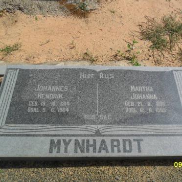 MYNHARDT Johannes Hendrik 1914-1964 &amp; Martha Johanna 1915-1965