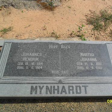 MYNHARDT Johannes Hendrik 1914-1964 &amp; Martha Johanna 1915-1965