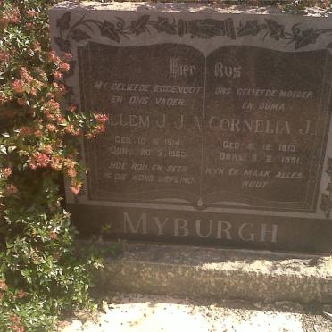 MYBURGH Willem J.J.A. 1914-1960 &amp; Cornelia J. 1913-1991 