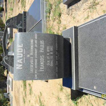 NAUDE Francois Paulus 1890-1967