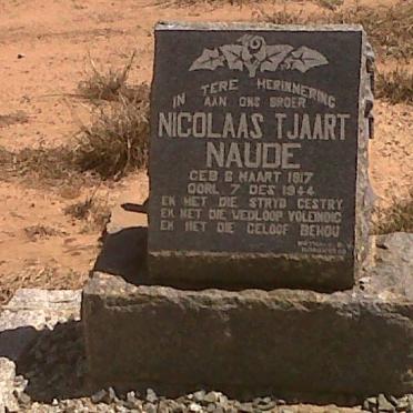 NAUDE Nicolaas Tjaart 1917-1944