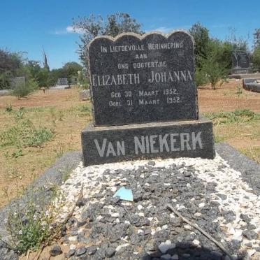 NIEKERK Elizabeth Johanna, van 1952-1952