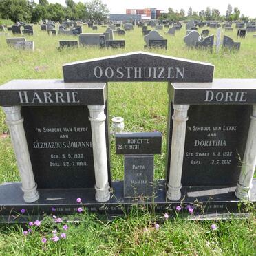 OOSTHUIZEN Gerhardus Johannes 1930-1988 & Dorithea nee SWART 1932-2012 :: OOSTHUIZEN Dorette 1973- 