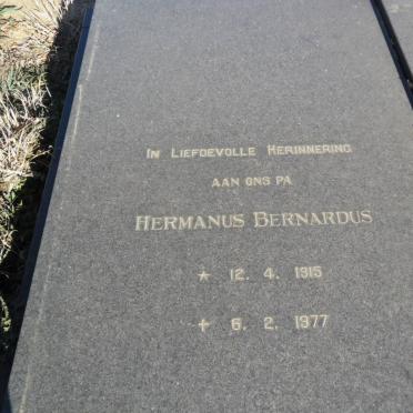 PIETERS Hermanus Bernardus 1915-1977