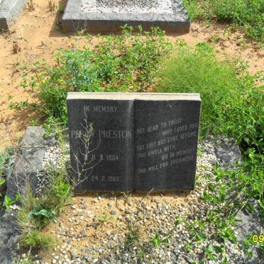 PRESTON Percy 1904-1965