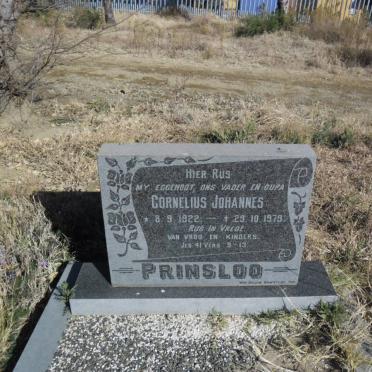 PRINSLOO Cornelius Johannes 1922-1979