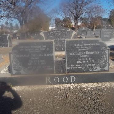 ROOD Hermanus Johannes Hendrik 1909-1969 &amp; Magdalena Hendrina JOUBERT 1911-1973