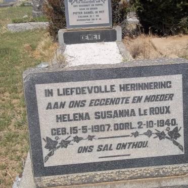 ROUX Helena Susanna, le 1907-1940