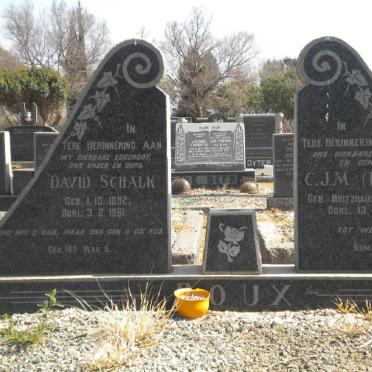 ROUX David Schalk 1892-1961 &amp; C.J.M. HOLTZHAUSEN 1898-1975