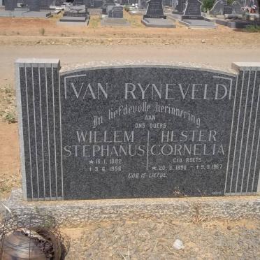 RYNEVELD Willem Stephanus, van 1882-1956 &amp; Hester Cornelia ROETS 1890-1967
