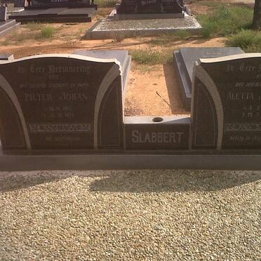 SLABBERT Pieter Johan 1917-1971 &amp; Aletta Johanna 1922-1978