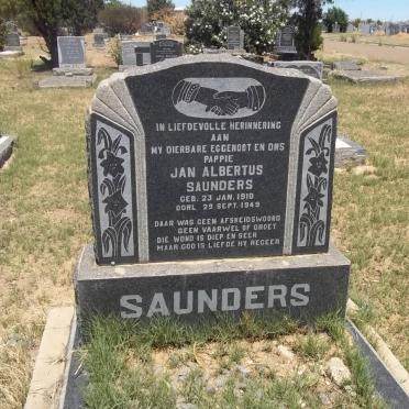 SAUNDERS Jan Albertus 1918-1949