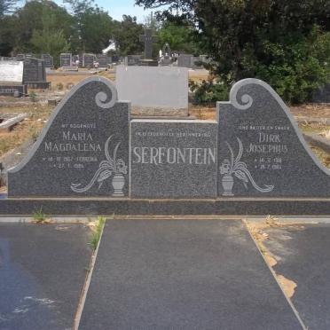 SERFONTEIN Dirk Josephus 1918-1985 &amp; Maria Magdalena FERREIRA 1907-1985