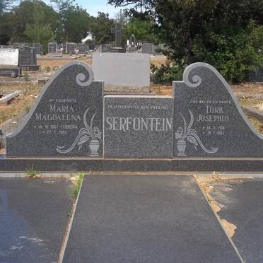 SERFONTEIN Dirk Josephus 1918-1985 &amp; Maria Magdalena FERREIRA 1907-1985