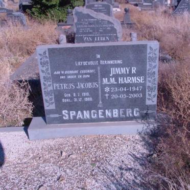 SPANGENBERG Petrus Jacobus 1910-1980 :: HARMSE Jimmy R.M.M. 1947-2003