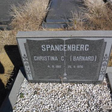 SPANGENBERG Christina C. nee BARNARD 1910-1976