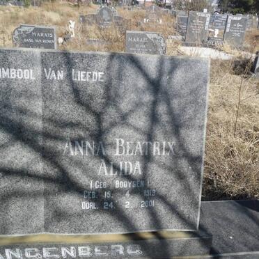 SPANGENBERG David Frederick 1905-1967 &amp; Anna Beatrix Alida BOOYSEN 1919-2001     