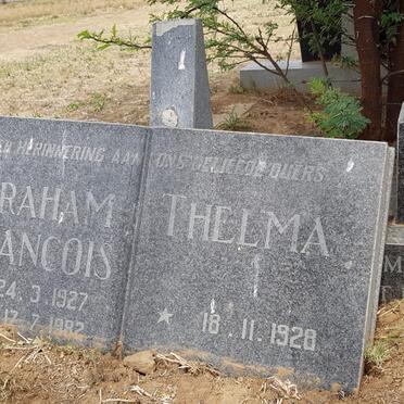 STIPP Abraham Francois 1927-1982 &amp; Thelma GOUWS 1928-2018
