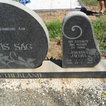SUTHERLAND Samual George 1909-1973 &amp; Johanna Jacoba 1915-1973