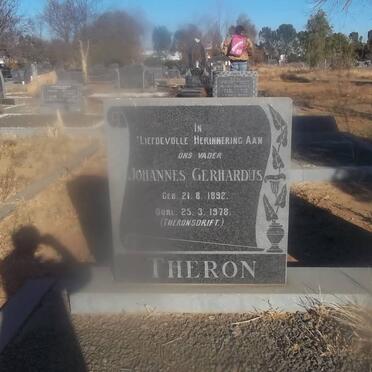 THERON Johannes Gerhardus 1892-1978 &amp; Grace Jane McCALL 1908-1968   