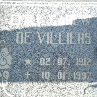 VILLIERS Emily ?., de 1912-1997