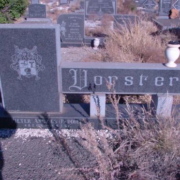 VORSTER Pieter Andries 1926-1970